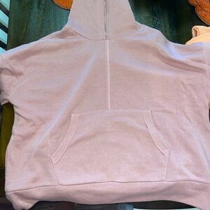 Free people movement hoodie, pastel pink/mauve size large
